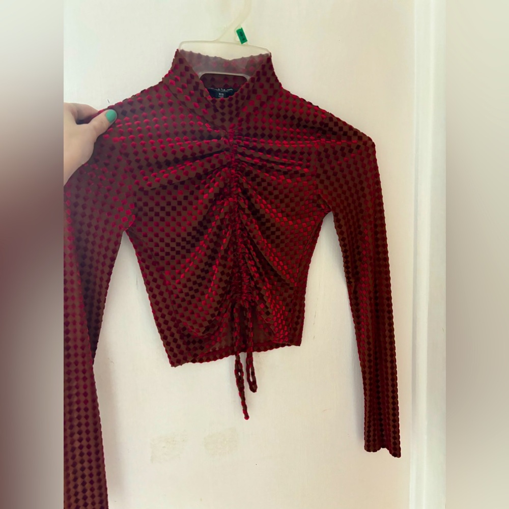 Mixed Threads red crop top